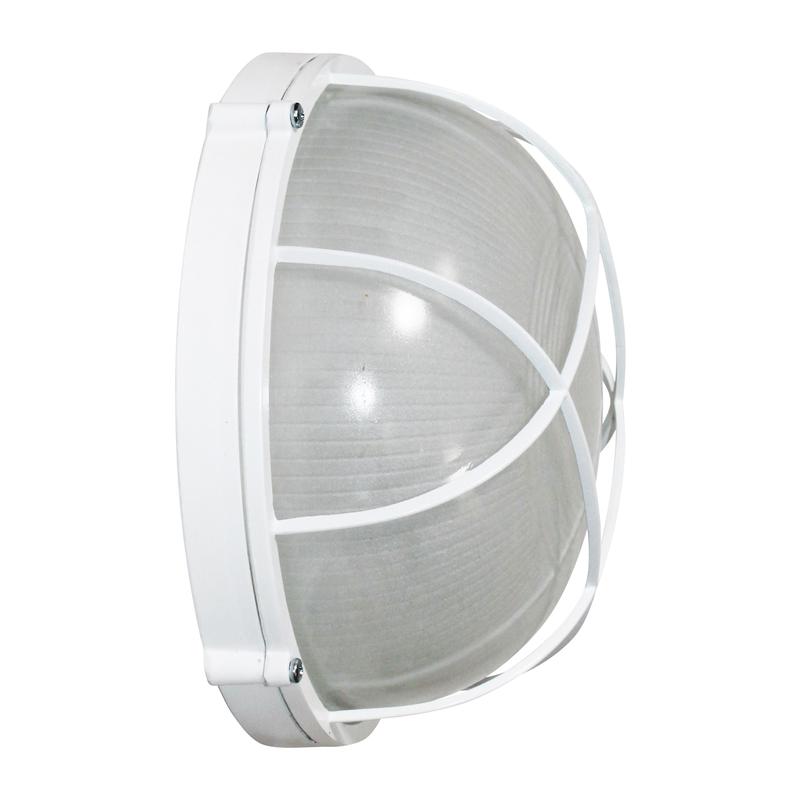 Светильник НПП 03-100-010 "Банник" 1102 круг большой 1х100Вт E27 IP65 корпус с решеткой бел. Элетех 1005500931