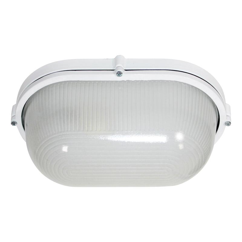 Светильник НПП 03-100-017 "Банник" 1201 овал большой 1х100Вт E27 IP65 корпус бел. Элетех 1005500932