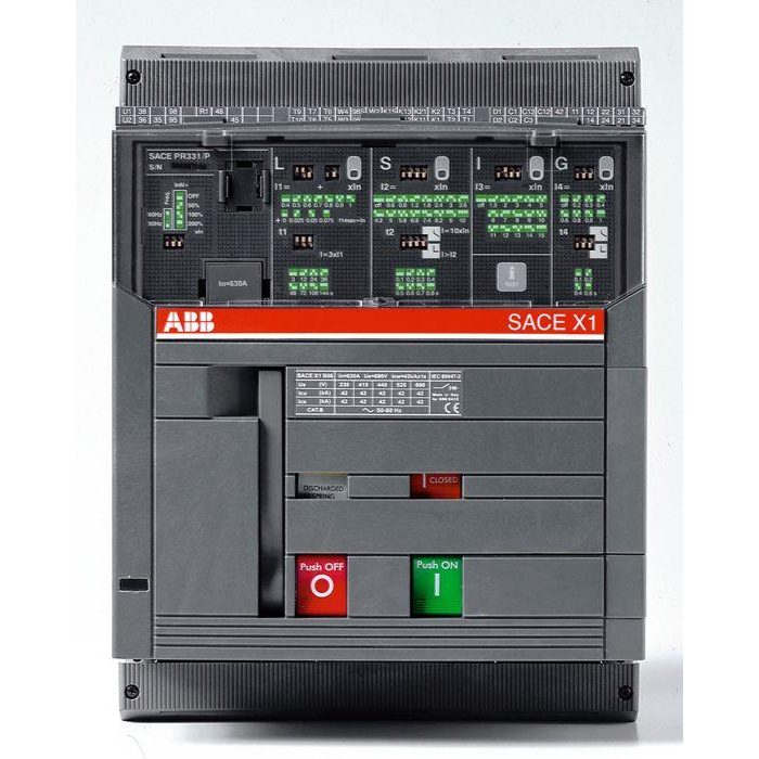 Выключатель автоматический 3п X1N 1250 PR331/P LSI In=1250А 3p W MP выкатн. ABB 1SDA062516R1