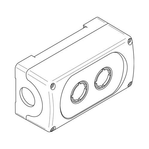 Корпус кнопочного поста MEP2-0 на 2 элемента пластиковый