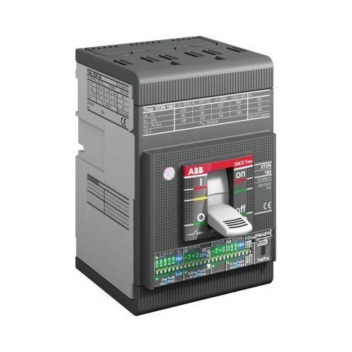 Выключатель автоматический для защиты электродвигателей XT2V 160 MA 100 Im=600...1400 3p F F