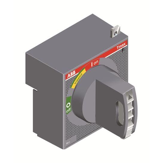 Рукоятка поворотная на дверцу RHE_B T1-T2-T3 (только основание для стац. и втычн. выключателей)