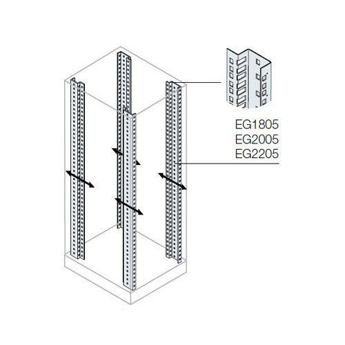 Рама 19дюйм. для серверных шкафов 800х2200мм ABB EG2205