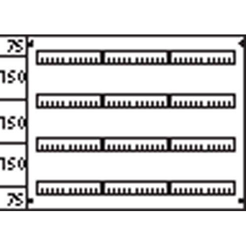 Пластрон глухой 3ряда/4 рейки -150мм