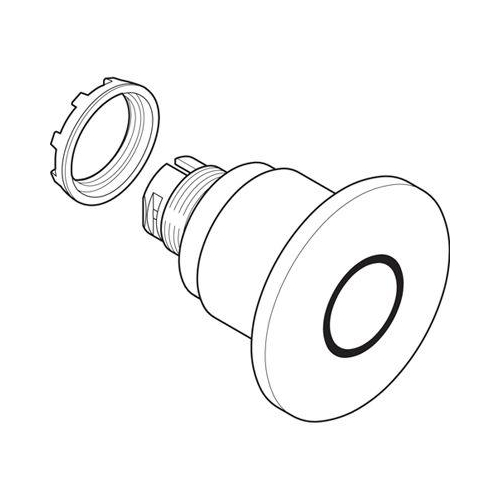 Кнопка MPMP4-11R ГРИБОК красная (только корпус) 60мм отпускание вытягиванием с подсветкой