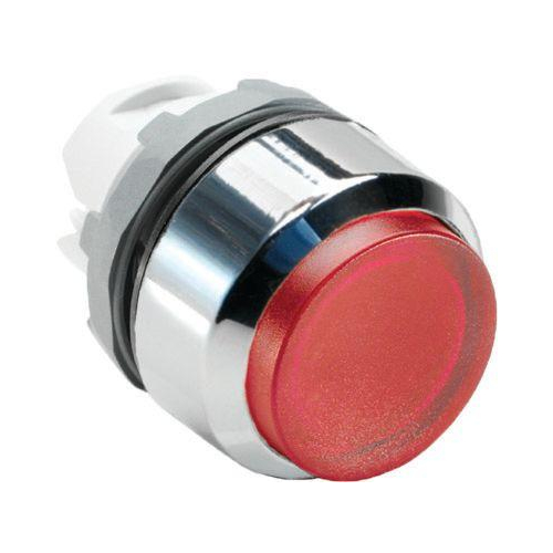 Кнопка MP3-21R красная выступающая (только корпус) с подсветкой без фиксации