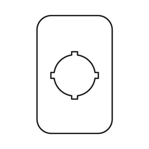 Шильдик MA6-1019 (Emergency Stop) для пластиковых кнопочных постов