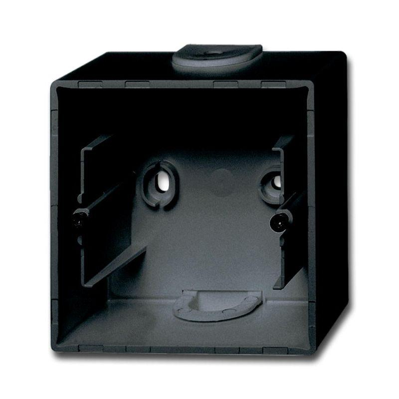 Коробка для открытого монтажа, 1-постовая Basic 55, ch?teau-black