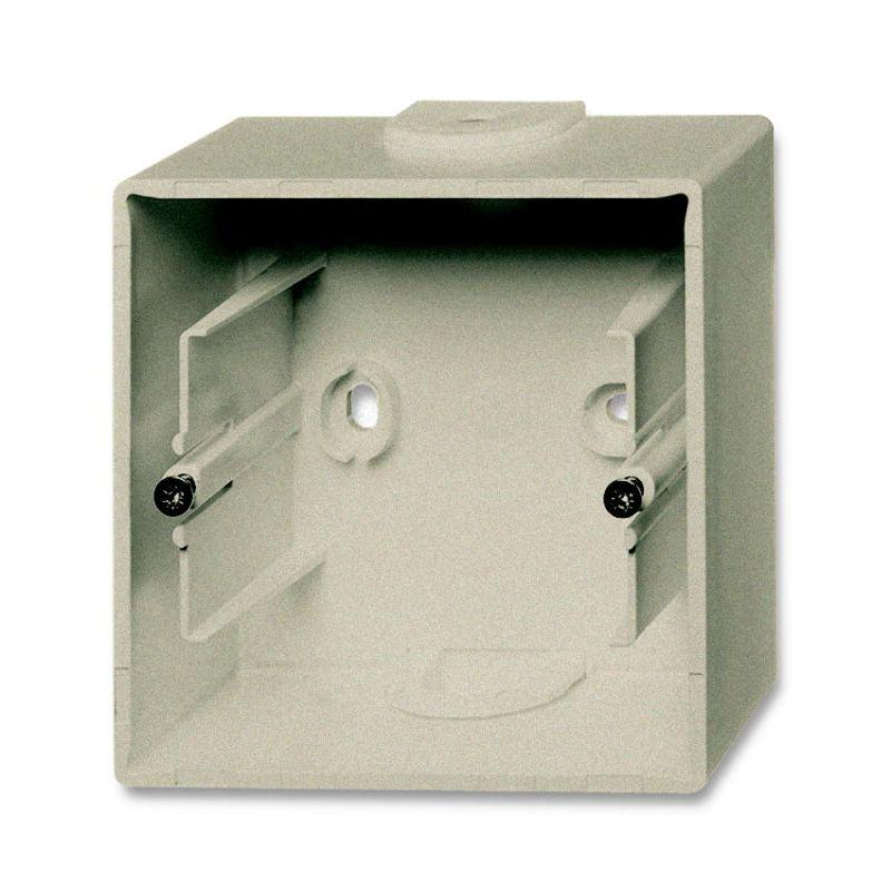 Коробка для открытого монтажа, 1-постовая, Basic 55, шампань
