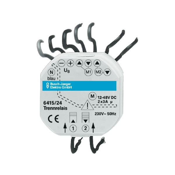 Реле разделительное для приводов постоянного тока Busch-Jalousiecontrol, 24 В