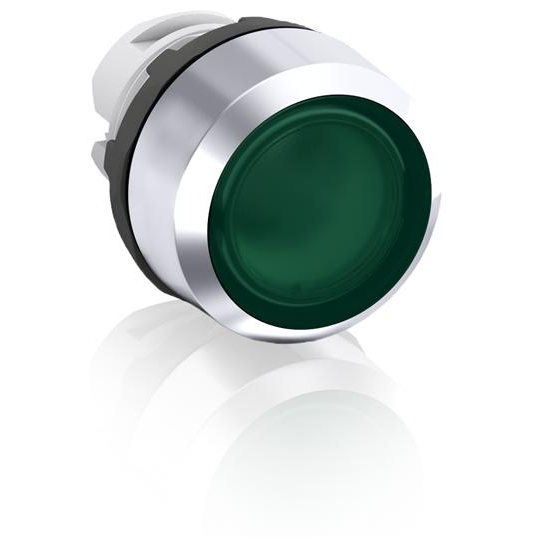 Кнопка MP1-31G зеленая (только корпус) с подсветкой без фиксации