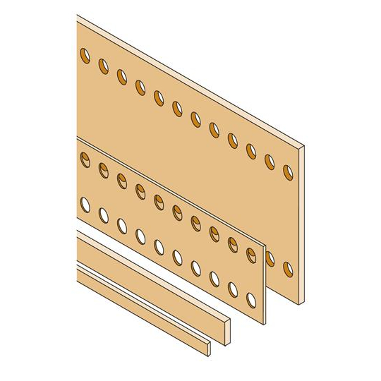 Шина медная плоская 60x10 L=1750мм