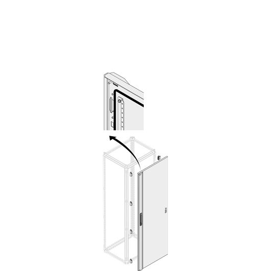 Дверь глухая IP65 H=2000 мм  W=250 мм