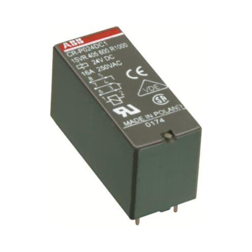 Реле CR-P024AC2G 24B AC 2ПК (8A), позолоченные контакты