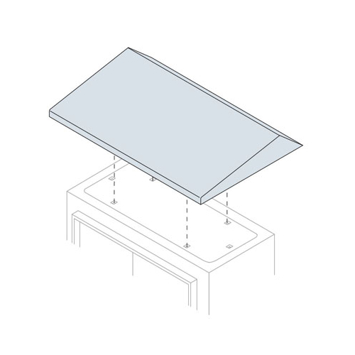 Крыша антидождевая для шкафов SR 400х250мм ШхГ