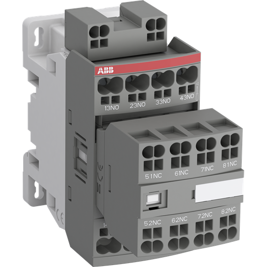 Реле контакторное NF44EK-13 с втычными клеммами, с универсальной катушкой управления 100-250В AC/DC
