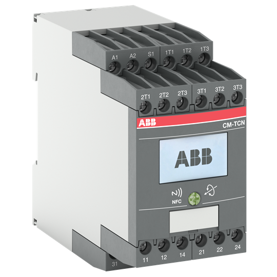 Реле контроля температуры CM-TCN.011S, Uпит= 24 AC/DC, -200..+850°C, винтовые клеммы (LCD дисплей + протокол связи NFC)