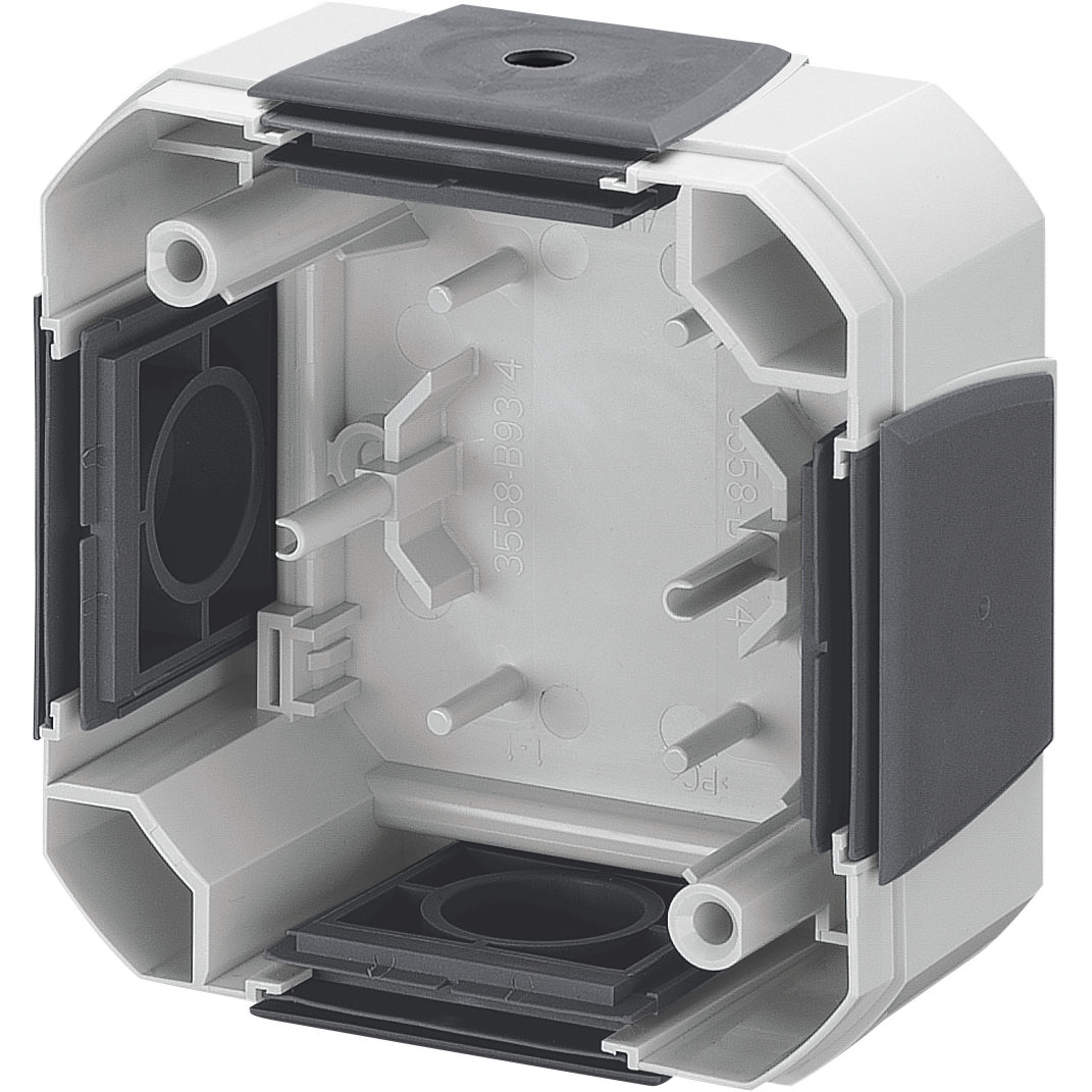 Коробка накладного монтажа ABB Variant+ с четырьмя вводами серый