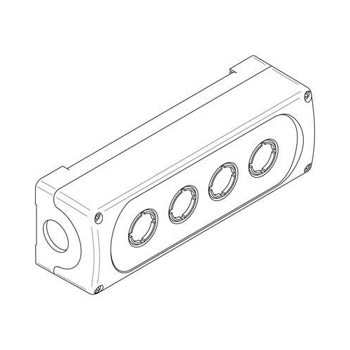 Корпус кнопочного поста MEP4-0 на 4 элемента пластиковый
