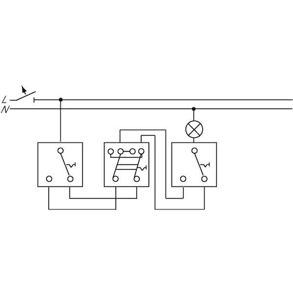 Механизм переключателя проходного 1-кл. СП 10А IP20 250В син. ABB 1012-0-1093