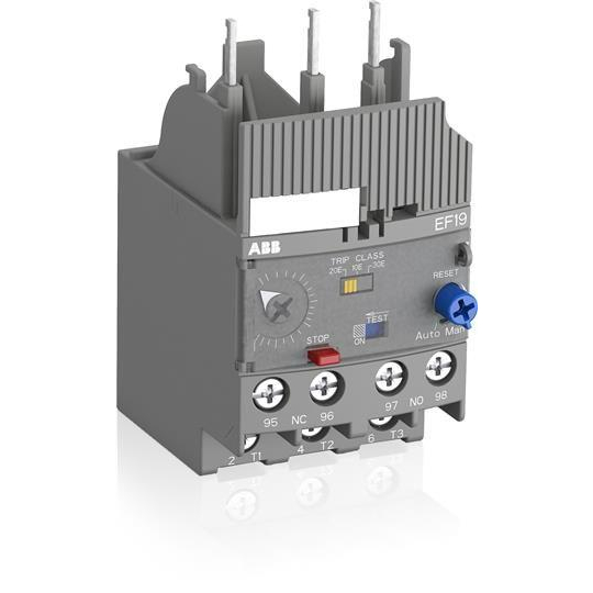 Реле перегрузки электронное EF19-18,9 диапазон уставки 5,7-18,9А для контакторов AF09-AF38, класс перегрузки 10, 20, 30