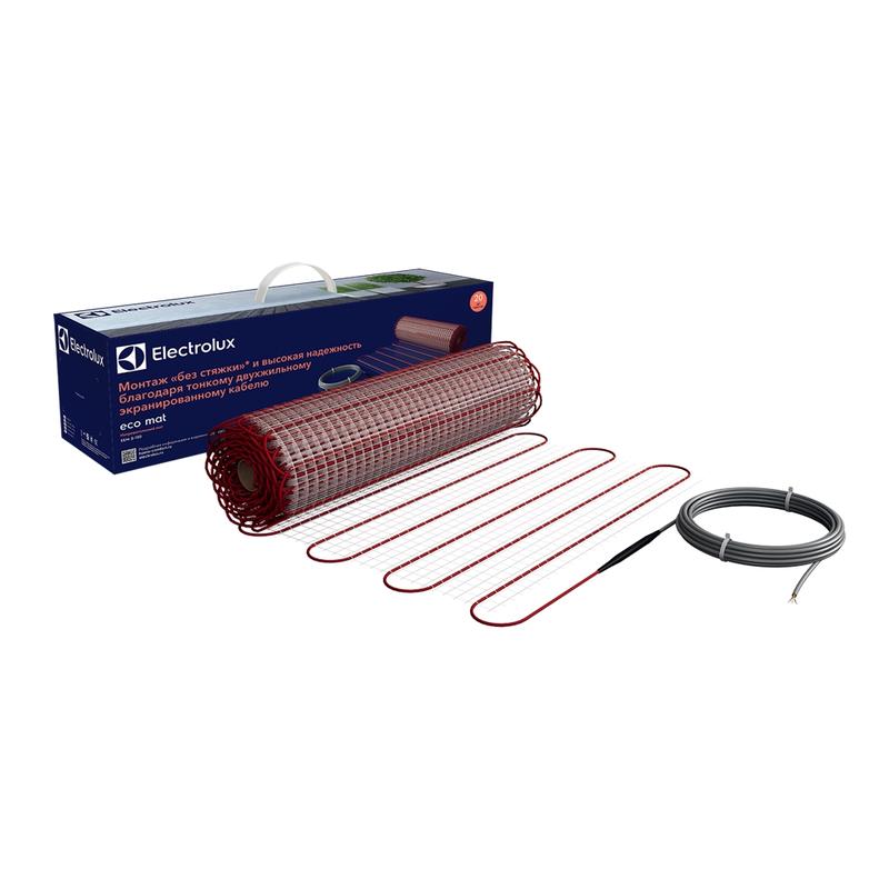 Комплект "Теплый пол" (мат) двужил. 150Вт/кв.м 150Вт 0.5кв.м 75Вт ECO Mat EEM 2-150-0.5 Electrolux НС-1105876