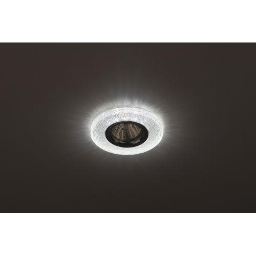 Светильник DK LD1 WH декор со светодиод. подсветкой GU5.3 220В 50Вт прозр. ЭРА Б0018775