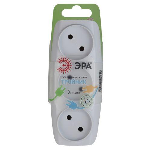 Разветвитель 3-м SP-3-W без заземл.(10/60/1200) бел. ЭРА C0045527