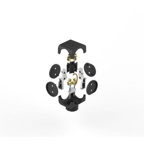 Разветвитель 4-м SP-4-B без заземл. (10/60/2880) черн. ЭРА Б0008207