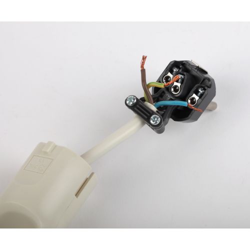 Вилка V3 16А с заземл. с кольцом непрямой ввод (10/200/6000) бел. ЭРА Б0019186