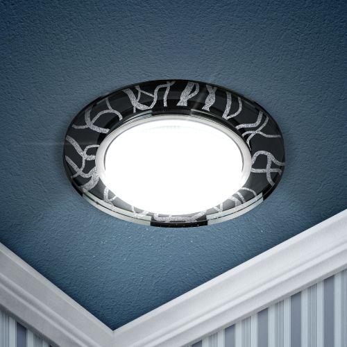 Светильник DK80 WH/BK 13Вт GX53 220В точечный бел./черн. 30/1320 ЭРА Б0019575