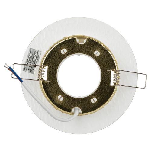 Светильник DK80 WH/GD 13Вт GX53 220В точечный бел./зол. 30/1320 ЭРА Б0019576