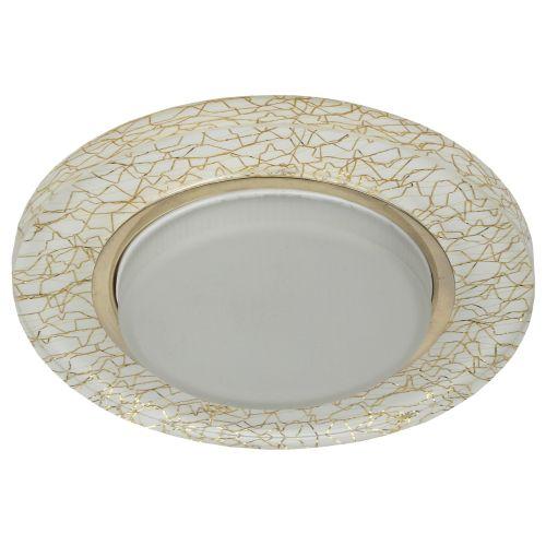 Светильник DK80 WH/GD 13Вт GX53 220В точечный бел./зол. 30/1320 ЭРА Б0019576