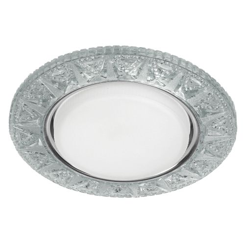 Светильник DK LD22 SL/WH GX53 точечный; декор со светодиодной подсветкой прозр. ЭРА Б0029625