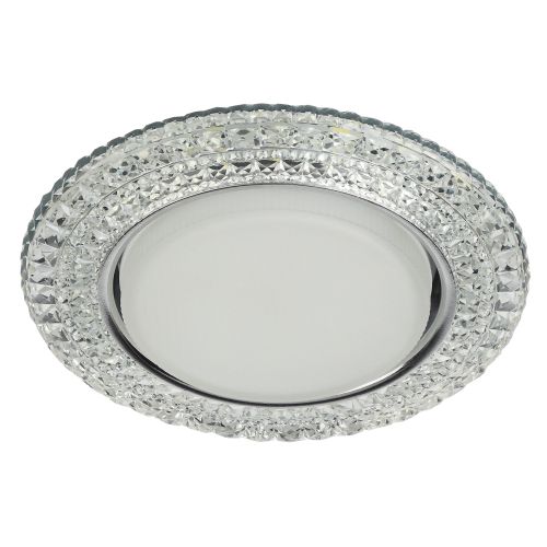 Светильник DK LD26 SL/WH GX53 точечный; декор со светодиодной подсветкой прозр. ЭРА Б0029638