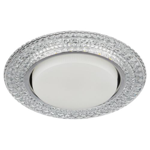 Светильник DK LD26 SL/WH GX53 точечный; декор со светодиодной подсветкой прозр. ЭРА Б0029638