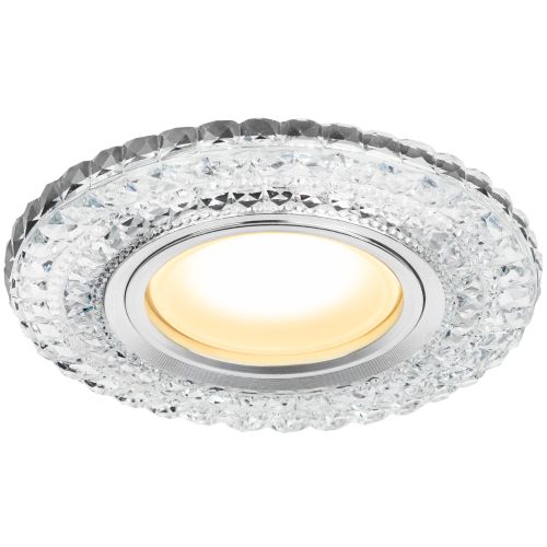 Светильник светодиодный DK LD3 SL/WH декор со светодиодной подсветкой (белый) прозр. ЭРА Б0019202