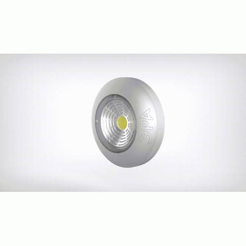 Фонарь SB-503 NEW пушлайт "Аврора" COB 3хAAA серебр. ЭРА Б0031042