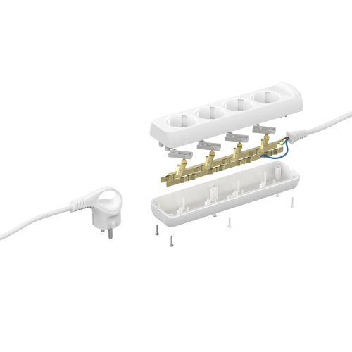 Удлинитель 4х3м с заземл. 16А IP20 U-4e-3m ПВС 3х1 ЭРА Б0028374