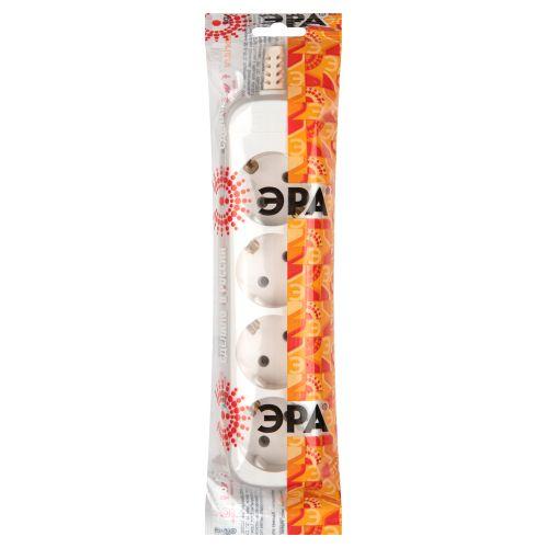 Колодка удлинителя KX-4e 4-м с зазeмл. ЭРА Б0028340