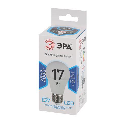 Лампа светодиодная A60-17W-840-E27 грушевидная 1360лм ЭРА Б0031700