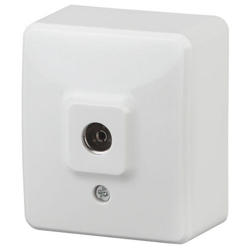 Розетка TV 1мод. ОП 11-3201-01 Эксперт бел. ЭРА Б0020724