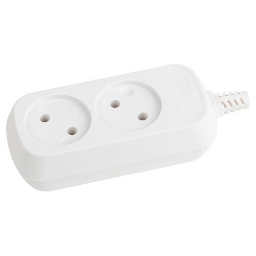 Колодка удлинителя KX-2 2-м без зазeмл. ЭРА Б0028330