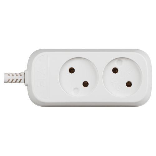 Колодка удлинителя KX-2 2-м без зазeмл. ЭРА Б0028330