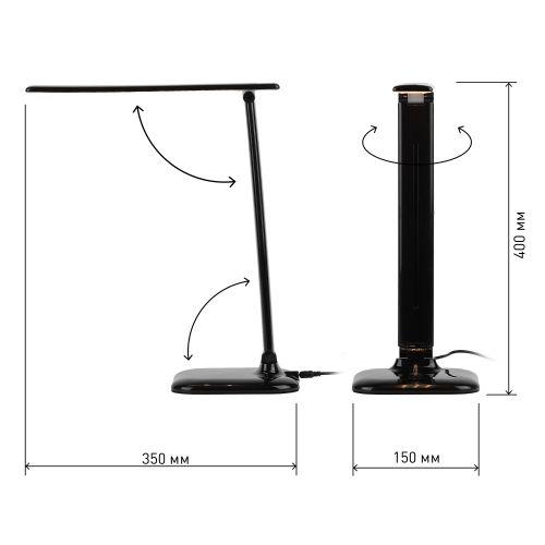 Светильник NLED-462-10W-BK настол. черн. ЭРА Б0031613