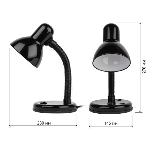 Светильник N-211-E27-40W-BK настол. черн. ЭРА Б0035054