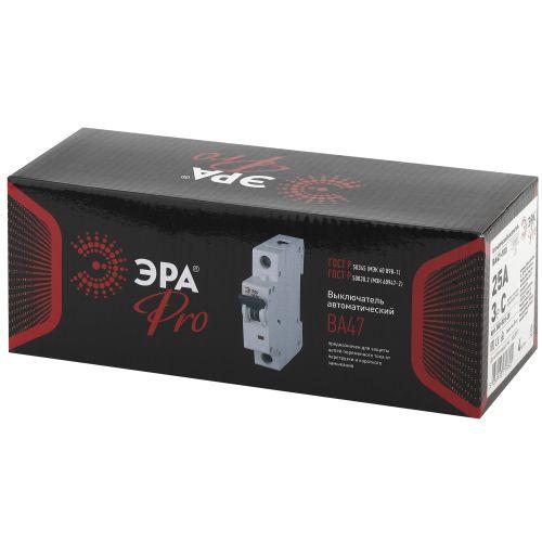Выключатель автоматический модульный 3п C 25А ВА47-100 Pro NO-901-38 ЭРА Б0031808