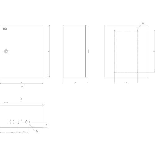Корпус металлический ЩМП-03 SIMPLE 360х300х175 IP31 NO_SIMPLE_SHMP-03_IP31 ЭРА Б0041654