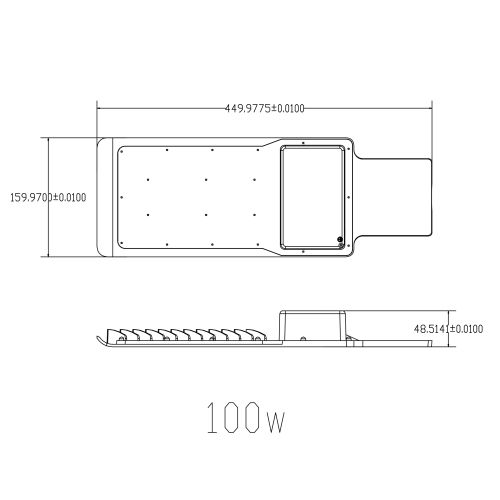 Светильник светодиодный SPP-503-0-50K-100 100Вт 9500лм 5000К IP65 (Аналог ДКУ) консольный ЭРА Б0043669
