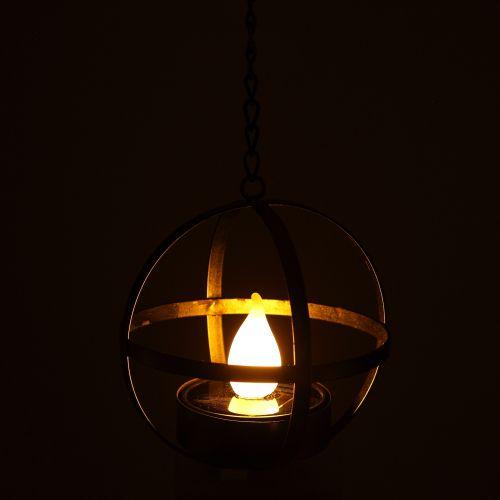 Светильник садовый ERASFM-02 Лофт 28см подвесной на цепи солнечная батарея металл ЭРА Б0044846